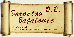 Daroslav Bajalović vizit kartica